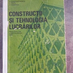 Constructii si tehnologia lucrarilor- R. Constantinescu, C. Pavel