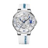 Ceas Barbati Playboy 3052 Alb , Design Luxury, Functii Multiple, Afisaj Luminos, Rezistent la Apa 3ATM