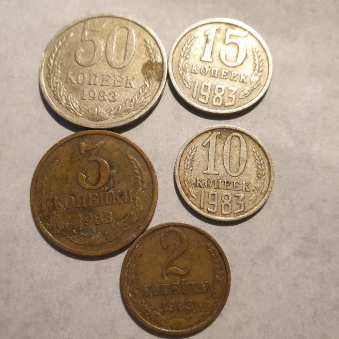 URSS 50,15,10,3,2 copeici 1983
