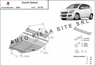 Scut metalic motor Suzuki Splash fabricat incepand cu 2009 APS-25,162 foto