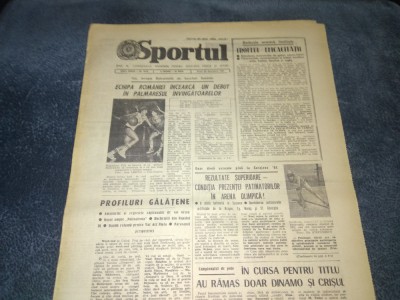 ZIARUL SPORTUL 25 DECEMBRIE 1981 foto