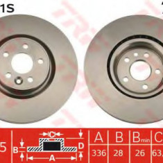 Disc frana VOLVO XC70 II (2007 - 2016) TRW DF4851S