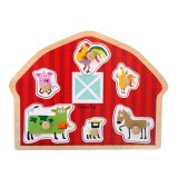 Puzzle din lemn - Casuta animalutelor, Edc