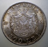 R.217 ROMANIA WWII MIHAI I 500 LEI 1944 XF/AUNC ARGINT