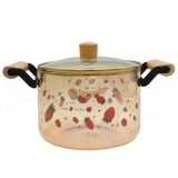 Cratita sticla borosilicata decor cu capac DIV. MODELE 4.5L WEI A-16057 DNC63028