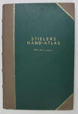 STIELERS - HAND ATLAS von DR. H. HAACK si INDEXUL NUMELOR LOCALITATILOR , 2 VOLUME , 1939 foto