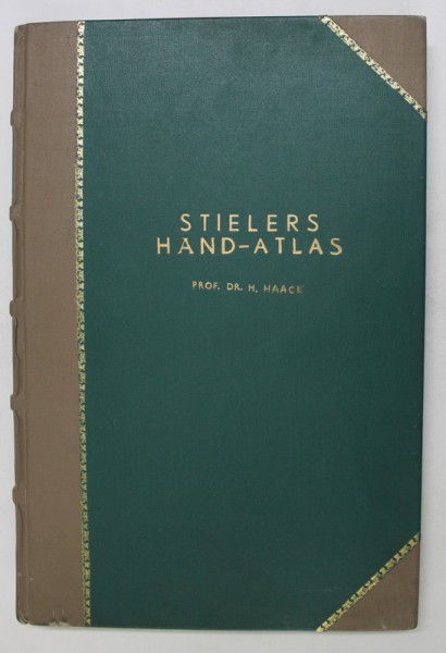 STIELERS - HAND ATLAS von DR. H. HAACK si INDEXUL NUMELOR LOCALITATILOR , 2 VOLUME , 1939