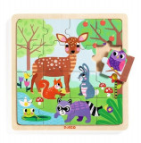 Puzzle lemn Forest Djeco 16 piese