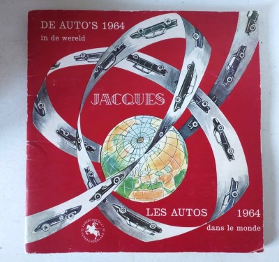 Album auto de colecție &amp;bdquo;De Auto&amp;#039;s 1964 in de wereld&amp;rdquo; / &amp;bdquo;Les Autos 1964 dans le monde&amp;rdquo; (&amp;bdquo;Mașinile anului 1964 &amp;icirc;n lume&amp;rdquo;), Chocolat Jacques foto
