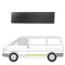Segment reparatie podea Volkswagen Transporter (T4)/Caravelle/Multivan, 07.1990-03.2003, montare spate, in compartiment bagaje; lungime 1500, latime