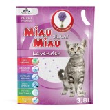 Nisip silicat pisici, Miau Miau, lavanda, 3.8 L