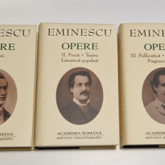 Mihai Eminescu - Opere, volumele 1, 2, 3 EDITIE DE LUX