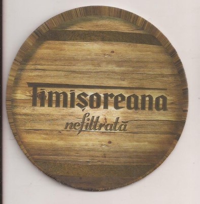 L2 - suport pentru bere din carton / coaster - Timisoreana foto