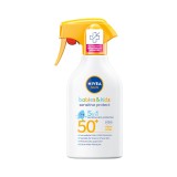 Spray protectie solara cu SPF50+ Babies &amp; Kids, 270ml, Nivea