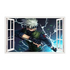 Sticker decorativ, Fereastra 3D, Anime, 85 cm, 1002STK