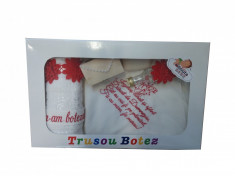 Trusou botez fetite - set personalizat biserica TB30ALINUTA foto