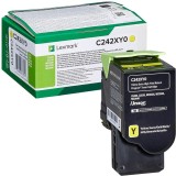 Toner Lexmark C242XY0, yellow