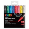 Set 8 Markere Posca PC1M, V&acirc;rf Fin 0.7mm, Multicolor, Permanent, Rezistent UV, Ideal Desen, Scrapbooking, Textile