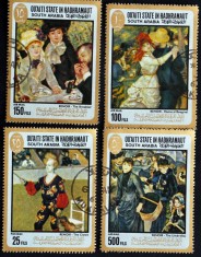 ADEN-QU"AITI STATE- PICTURA,-RENOIRE-10x4 v.Obliterate-WS 164A