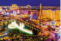 Puzzle Educa - Neon Las Vegas 1000 piese include lipici puzzle (16761) foto