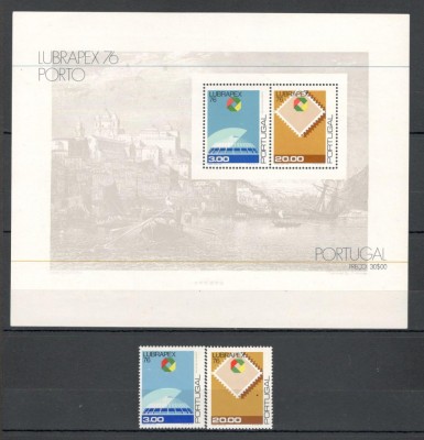 Portugalia.1976 Expozitia filatelica LUBRAPEX SP.27 foto