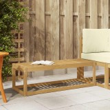 vidaXL Bancă de exterior Alb 115 x 43 x 37 cm Lemn Solid de Acacia 901673