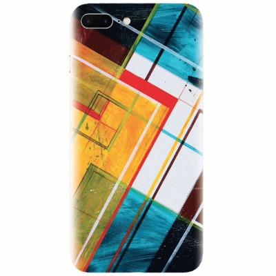 Husa silicon pentru Apple Iphone 7 Plus, Abstraction Color Shape foto