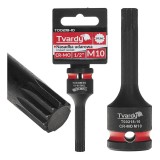 Cheie tubulara de impact SPLINE 1 / 2&quot;, M10, Cr-Mo, Tvardy T00218-10