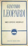 Giacomo Leopardi - Mici opere morale