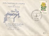 Romania, Cupa Campionilor Europeni la tenis de masa, plic, Arad, 1982