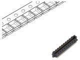 Conector SAMTEC PCB-PCB mamă PIN 50 0,4mm SS4 aurit SMT 1,6A