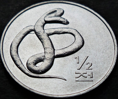 Moneda FAO 1/2 CHON - COREEA de NORD, anul 2002 * cod 4243 - UNC DIN FASIC! foto