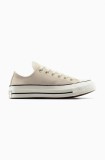 Converse tenisi din piele intoarsa Chuck 70 culoarea bej, A13829C