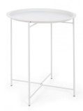 Cumpara ieftin Set 8 masute otel alb Wissant 46x52 cm