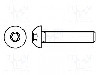 Surub M3, otel, 16mm, cap buton, BOSSARD, 1983415