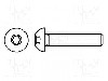 Surub M3, otel, 5mm, cap buton, BOSSARD, M3X5/BN6404 ~ISO7380