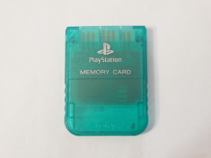 Card memorie Sony Playstation 1 PS1 Ps One 1 Mb - original - verde transparent foto