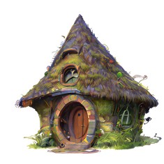 Sticker decorativ, Casa, Verde, 63 cm, 10486ST foto