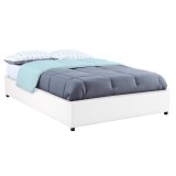 Cumpara ieftin Pat dublu cu spatiu de depozitare 150x200 cm Circe 20488 Alb