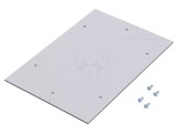 Placă montaj plastic gri deschis