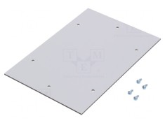 Placa montaj plastic gri deschis foto