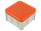 Cutie de Conexiuni OBO BETTERMANN IP55 IK07 T 40, Polipropilena, Rosu/Gri Deschis, 90x90x52mm