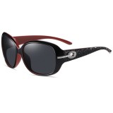 Ochelari de Soare Dama - Techsuit Polarized (2012) - Black / Red / Gray