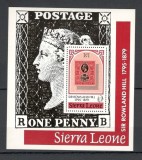 Sierra Leone.1979 100 ani moarte R.Hill:parintele timbrului-Bl. DX.86, Nestampilat