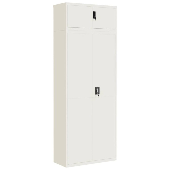 Fiset, alb, 90x40x240 cm, otel