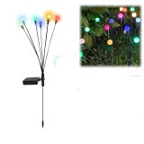 Lampa de gradina cu panou solar, 6 LED, multicolor, 10W