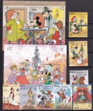 Bequia 1989 Disney MI 272-279 + bl.11, 12 MNH