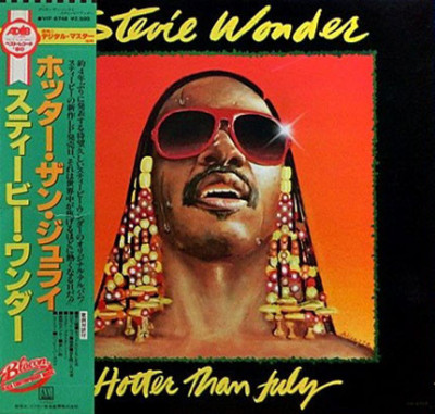 Vinil &amp;quot;Japan Press&amp;quot; Stevie Wonder &amp;lrm;&amp;ndash; Hotter Than July (VG++) foto