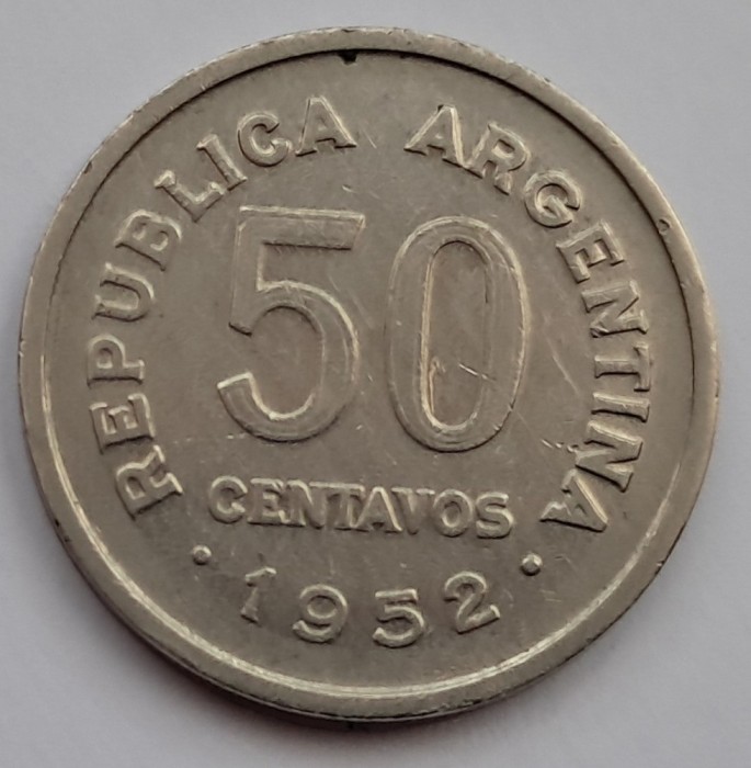 Argentina, 50 Centavos 1952