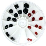 Cumpara ieftin Cutiuță cu decorațiuni unghii - amestec de strasuri, 24 buc, INGINAILS